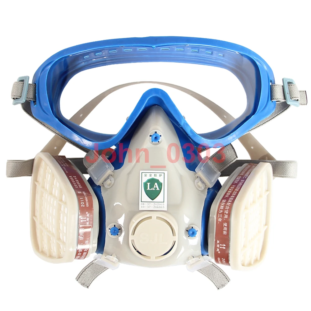 

Respirator Gas Mask Safety Mask Comprehensive Cover Paint Chemical Mask & Goggles Face Respirator Mask Pesticide Dustproof