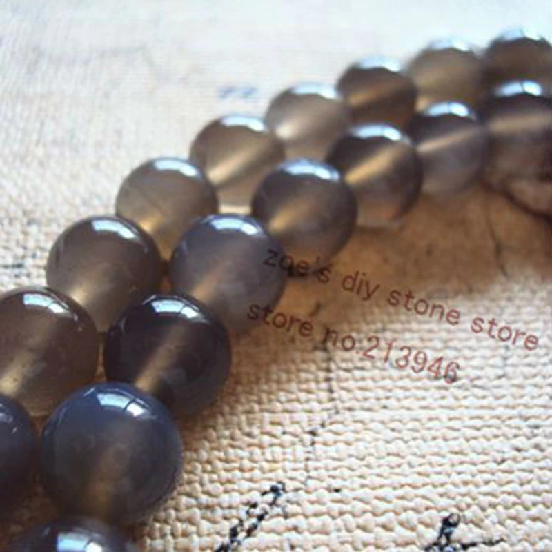 

2Strands/Pack 10MM Natural Semi-precious Smoky Stone Loose Strands Jewellery Beads