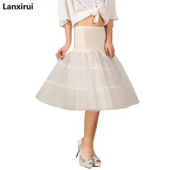 

Petticoat Skirt Women 5 Solid Colors Retro Boneless Body Wedding Gauze Tutu Puff Skirts Swing Ball -Gown Vintage Petticoat