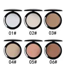 Popfeel макияжное компактное матовый Пресс порошок минеральной sleek кожи завершения настройки пудра, хайлайтер, бронзер румяна, Контурирование комплект