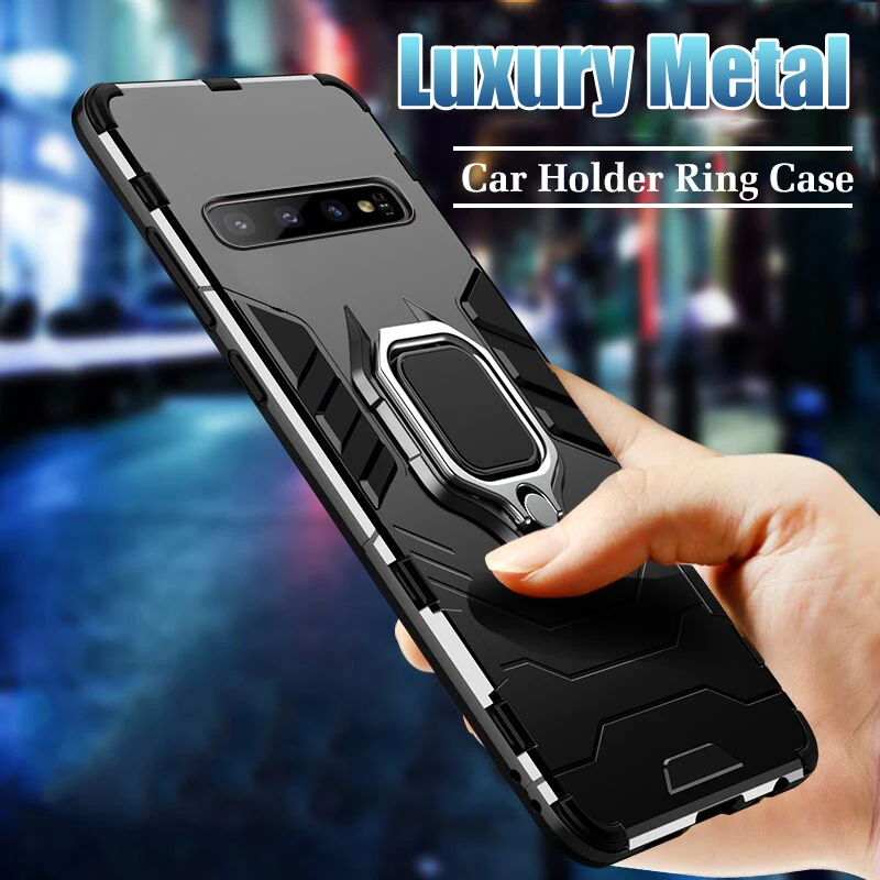 

New Shockproof Case For Samsung Note 9 8 A30 A50 Case For Samsung Galaxy S10 S8 S9 Plus Finger Ring Holder Phone Cover Coque