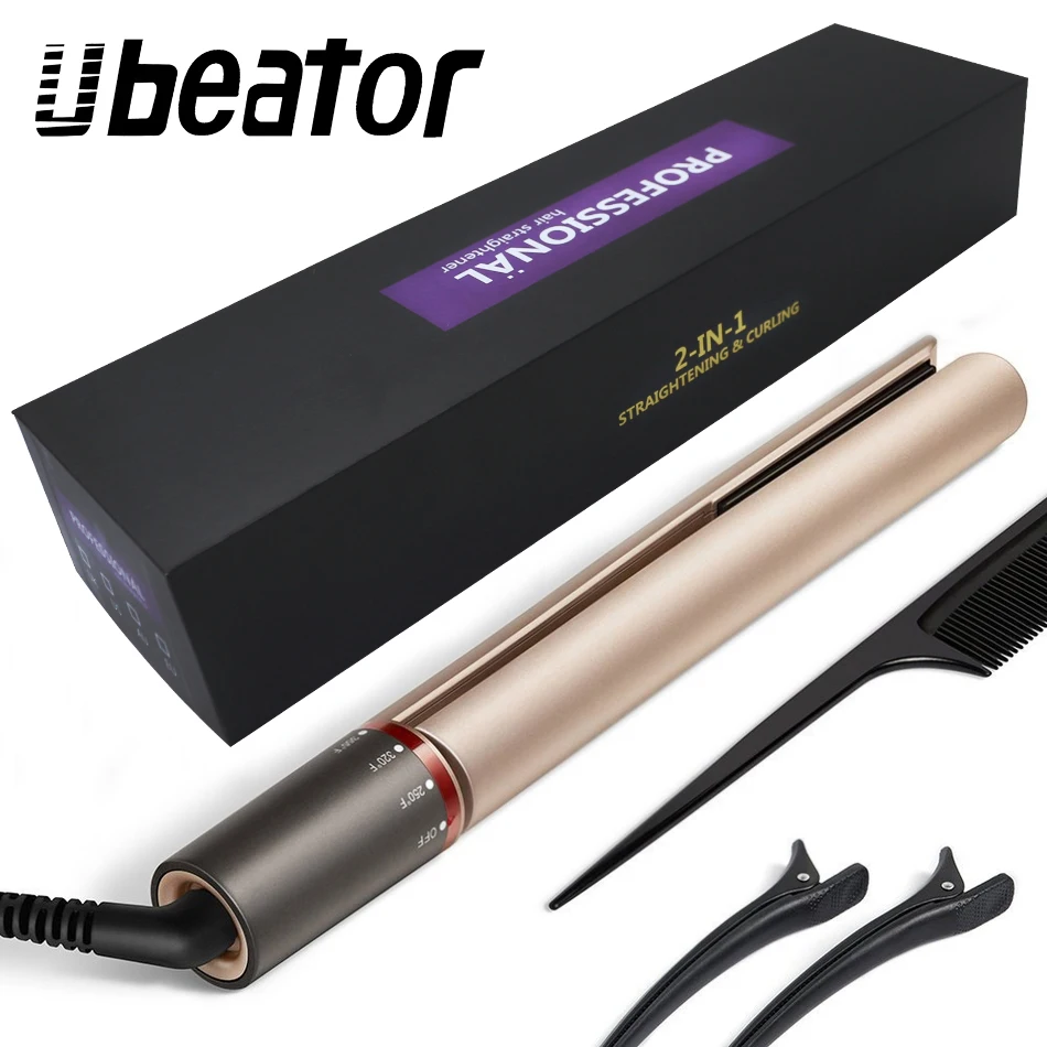 

Hair Straightener Hair Professional Straightening Irons Curling Iron 2 in 1 Straightening Irons Flat Iron Hair Iron Ceramic Elec