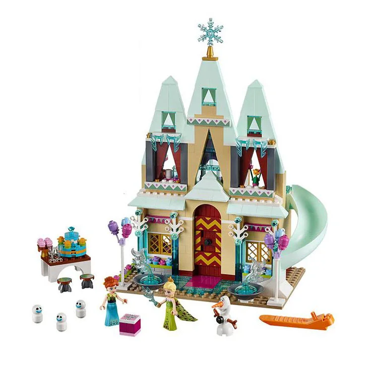 

Castle Toys JG303 Building Blocks Arendelle Castle Princess Anna Elsa Buildable Compatible SY371 Kids toys
