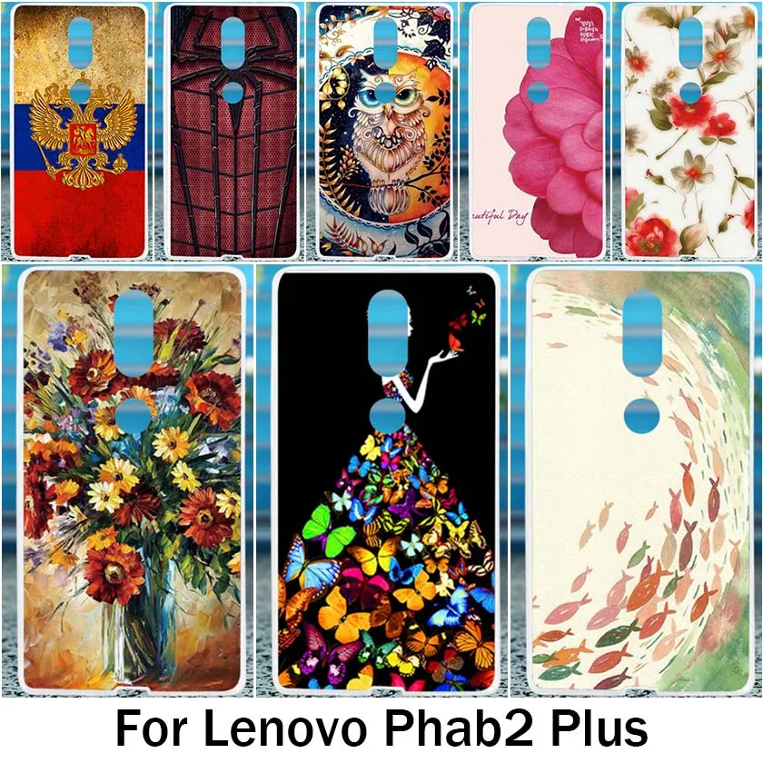 

AKABEILA Mobile Phone Case For Lenovo Phab 2 Plus Phab2 Plus PB2 670M PB2 670Y PB2 670N Cover DIY Painted Shell