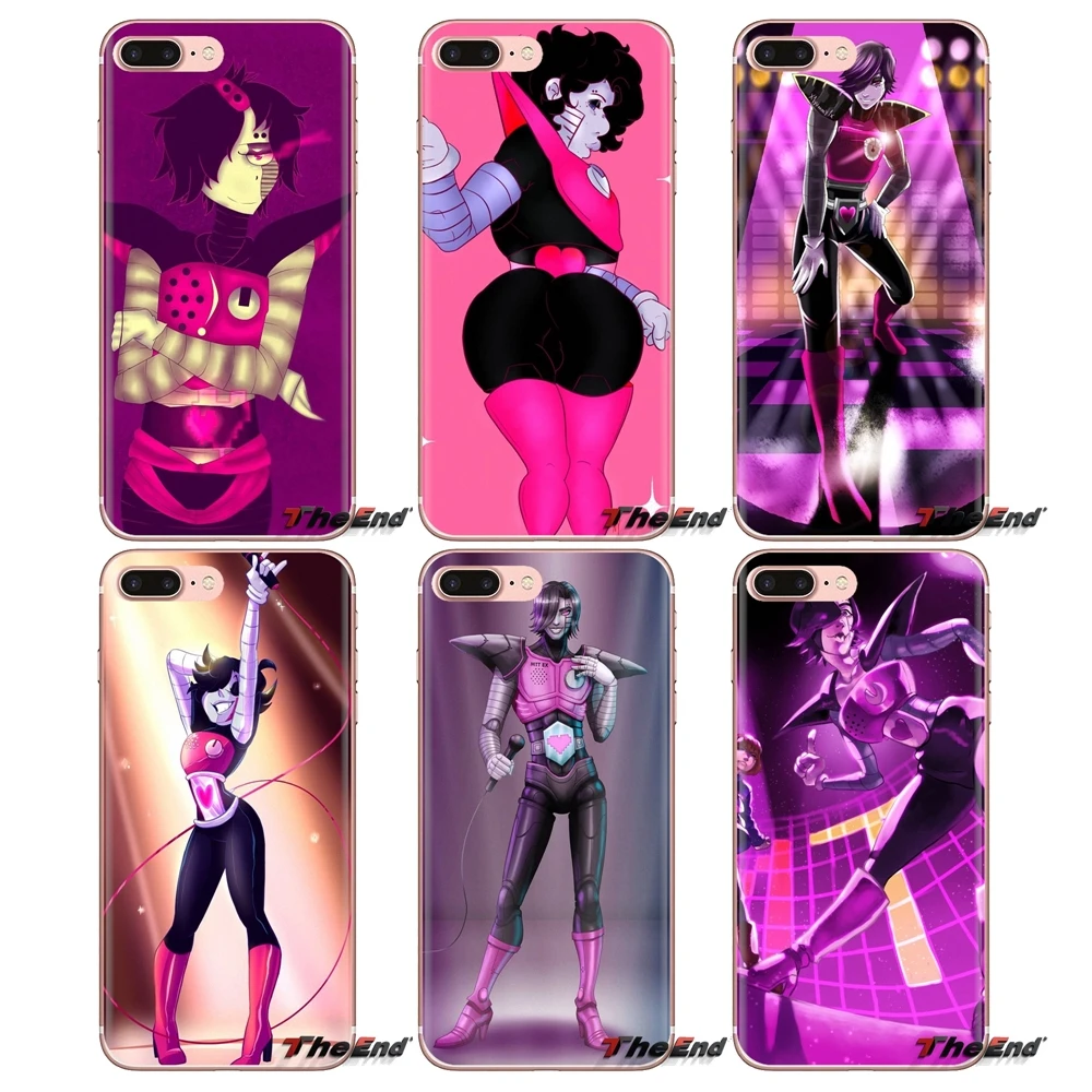 Transparent TPU Bag Case For Xiaomi Redmi 4A S2 Note 3 3S 4 4X 5 Plus 6 7 6A Pro Pocophone F1 Mettaton In Battle Undertale Anime |