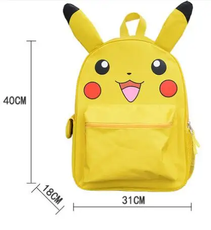 Рюкзак с японским Аниме Покемон, монстр, школьные сумки для мальчиков и девочек, рюкзак с принтом Пикачу, детские школьные сумки, Mochila