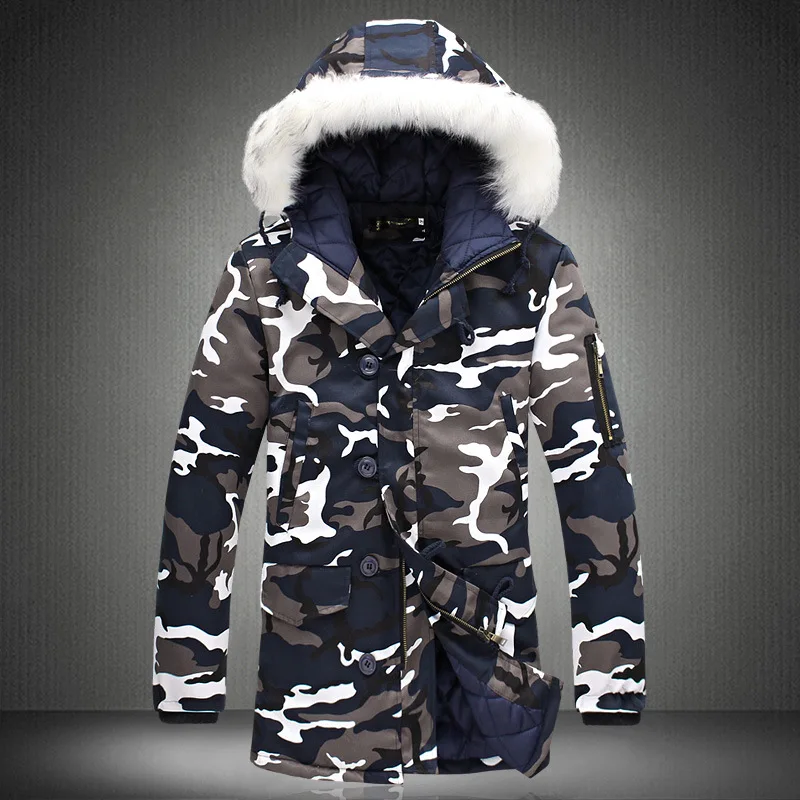 New Arrival Top Fashion Winter Mens Thicken Camo Jacket