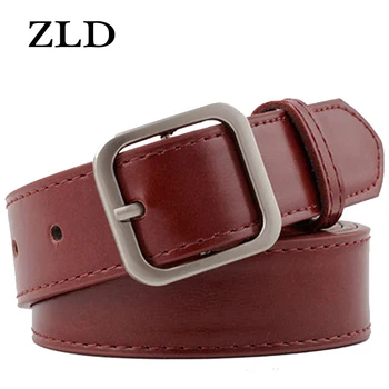 

ZLD Women's strap casual all-match Women brief pu leather belt women strap pure color belts Top quality jeans belt new 2019