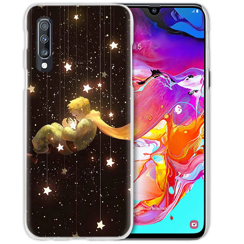 Чехол The Little Prince для Samsung Galaxy A50 A70 A20e A40 A30 A20 A10 A71 A51 A9 A7 2018 жесткий прозрачный чехол