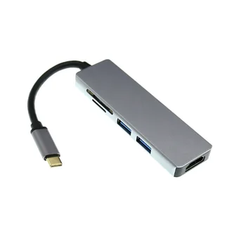 

USB3.1 Type-C hub to HDMI dock USB3.0 multi-function SD TF card reader
