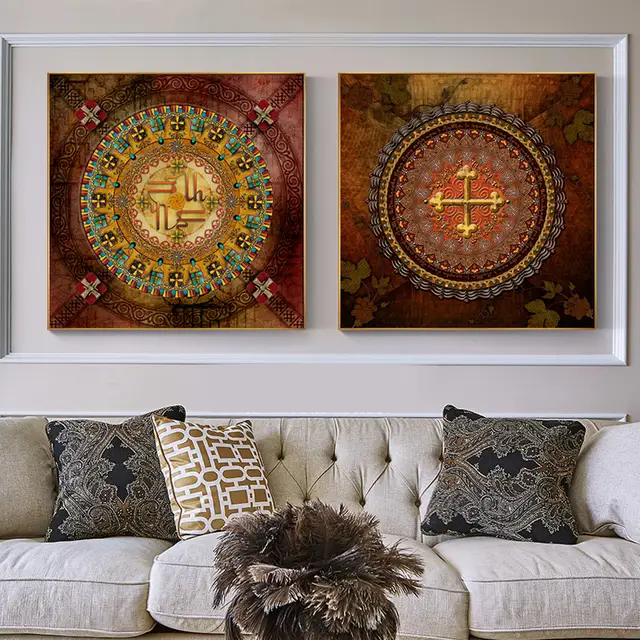 Gohipang Tibet Buddha Spiritual Thangka Canvas Painting Poster