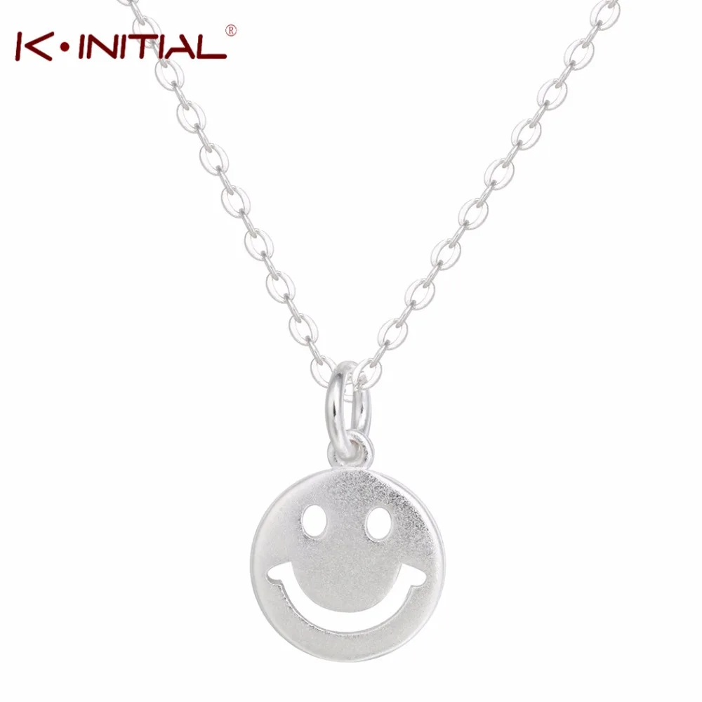 Buy Kinitial 1Pcs 925 Silver Smile Face Pendant