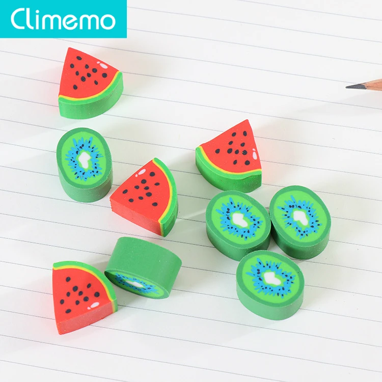 

Climemo Kawaii Erasers Watermelon Erasers for Kids Kiwi Mini Erasers Creative Gift Candy Style 3pcs/pack NP190