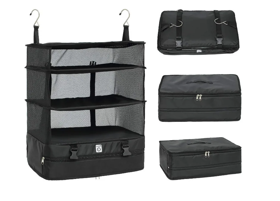 

Cross-Border for Multi-Function Folding Three-Layer Travel Bag Luggage Storgage Bag Password Box Mesh Storage Bag