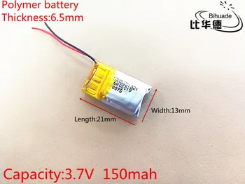 

3.7V,150mAH,651321 PLIB; polymer lithium ion / Li-ion battery for GPS,mp3,mp4,mp5,dvd,bluetooth,model toy mobile bluetooth