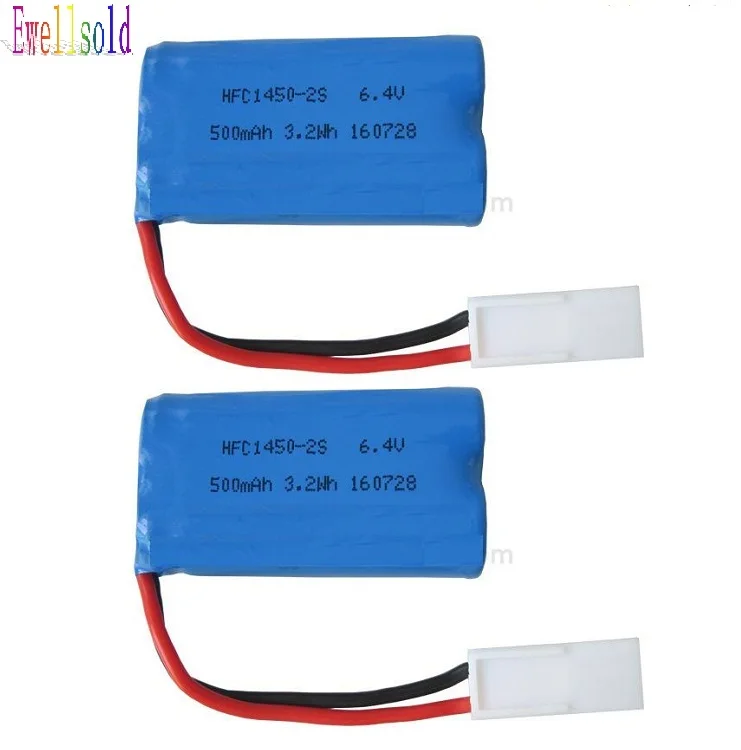 Ewellselling XQWR14 1 2 4G R/C truck 6 4 v 500mAh 14500 Li Ion battery 1PC 2PC|Детали и аксессуары| |