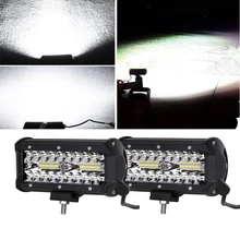 Cheap ECAHAYAKU 7inch LED Work Light 120W Led Bar 12V 3-Row Combo Beam Offroad Light Bar Auto Driving Lamp for ATV Boat Jeep SUV Truck Cheap ECAHAYAKU 7inch LED Work Light 120W Led Bar 12V 3-Row Combo Beam Offroad Light Bar Auto Driving Lamp for ATV Boat Jeep SUV Truck
