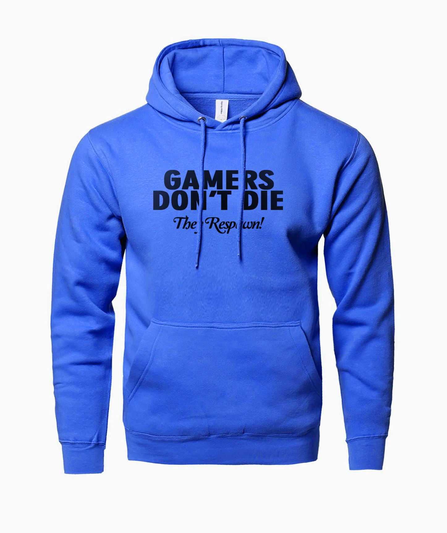 GAMERS DON T DIE Letter Printed 2018 New Arrival Spring Winter Fleece Hoody With Hat Sweatshirts 3