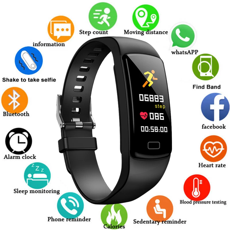 

Smart Activity Tracker Band Fitness Bracelet Heart Rate Monitor Blood Pressure Watch Wristbands for Smartphone PK Y5 Id115Plus