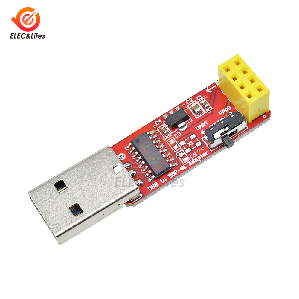 

For Arduino CH340 USB to Serial ESP8266 ESP-01 ESP-01S WiFi Wireless Module TTL Driver Programmer Adapter Wifi module DC 3.3V