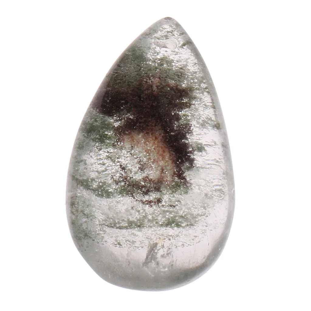Necklace Pendant Beads Women Fashion Jewelry Natural Green Phantom Ghost Stone Crystal Quartz Pendant DIY Necklace Making