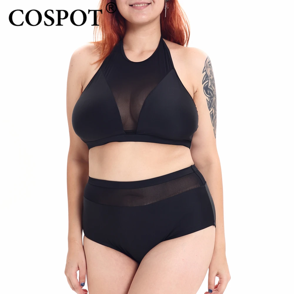 black high waisted bikini plus size