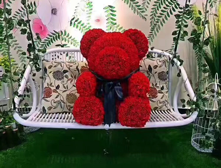 Креативный PE вечный цветок Diy Роза Медведь День Святого Валентина креативный романтический подарок на день рождения для жены подруги