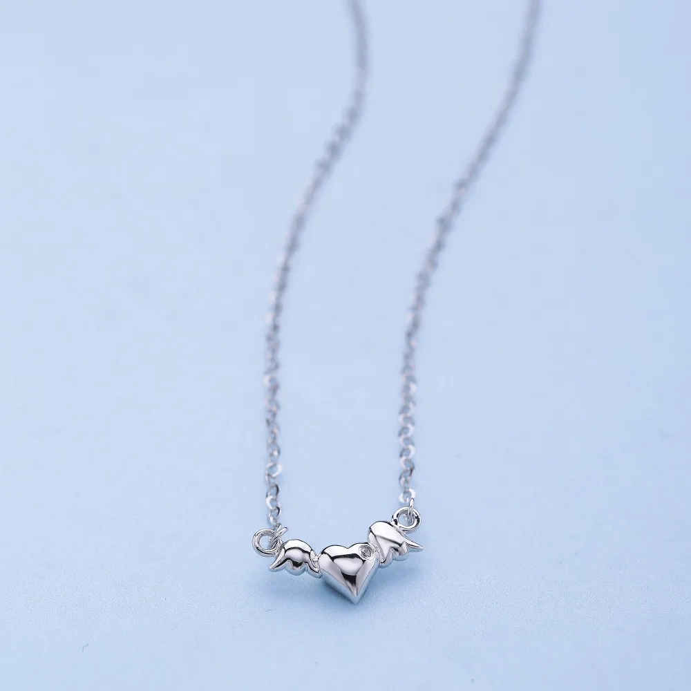 

ZTUNG GUP39 women fine jewelry,925 silver lady necklace,a gift of love for your lover,a love heart pendant