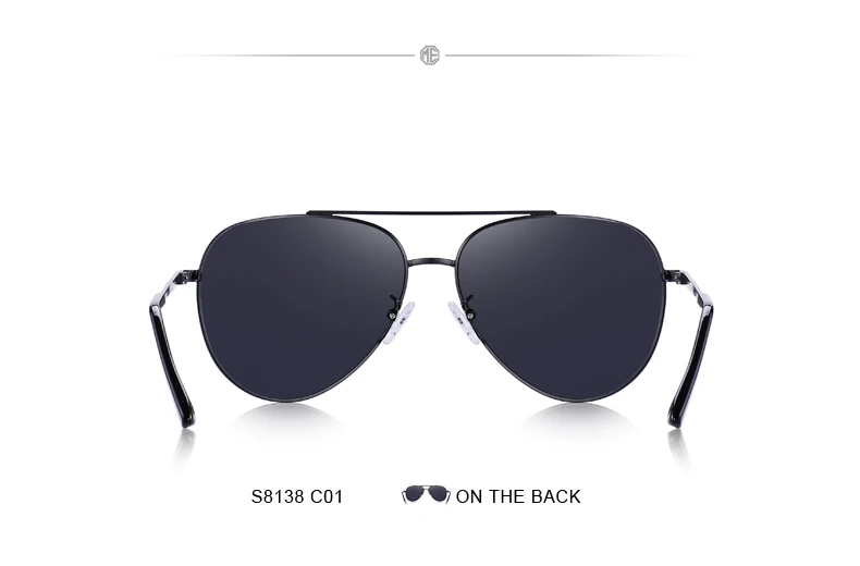 MERRY'S Для мужчин классический Пилот солнцезащитные очки-авиаторы рамки HD поляризованные солнцезащитные очки для мужчин/Для женщин вождения UV400 защиты s'8138