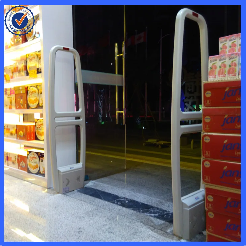 

58Khz AM technology high quality eas system,retail store loss prevention system X2 piece with sound and light alarm