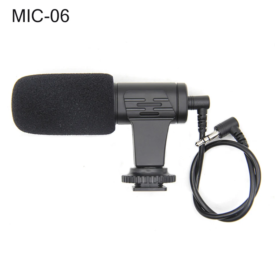 MIC-02/MIC-03/MIC-05/MIC-06/MIC-07 3,5 мм микрофон для мобильного телефона/камеры Запись видео супер-кардиоидный указывающий стерео микрофон