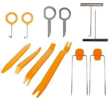 

New 12pcs Car Door Clip Panel Dash Radio Moulding Audio Removal Pry Trim Tools Kit Panel Removal Installation Tools #LR4