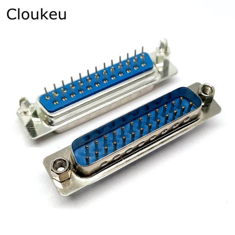 

5Pcs With fixed screw DP25 pin Male Insert plate type PCB Connector DB25 serial port adapter