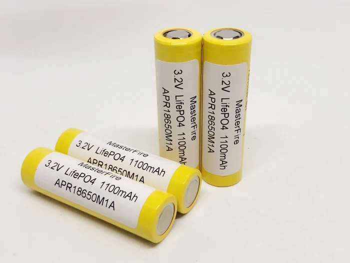 

MasterFire 3.2V LifePO4 18650 1100mah APR18650M1A Rechargeable Battery Batteries 20A 15C for mod mech pack power tool