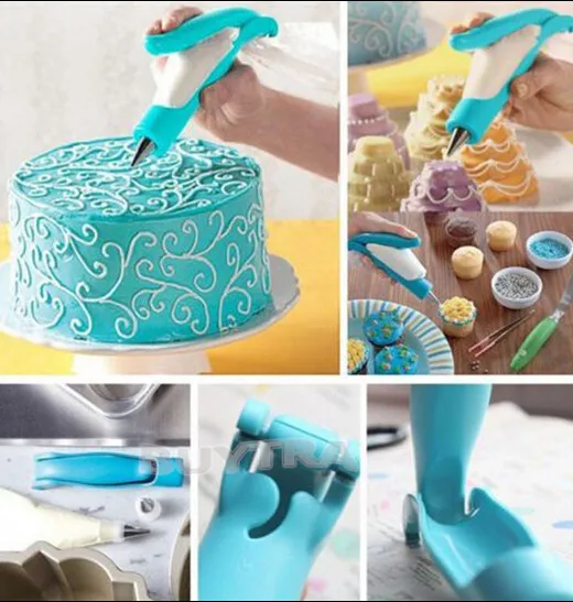 

11Pcs Large Stainless Steel Icing Piping Nozzles Blue Color Nozzele Tool Set Pastry Tip Set For Cake Decorating Sugar Craft Tool