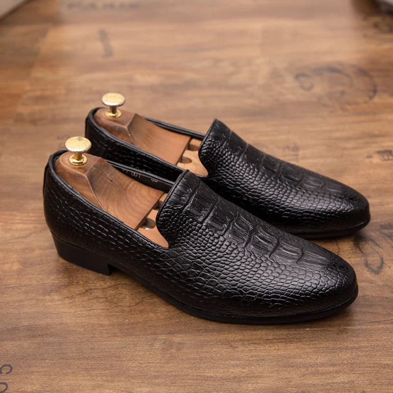 designer snake skin leather shoes men fashion evening dress male footwear wedding crocodile pattern brogue oxford shoes for men (23)