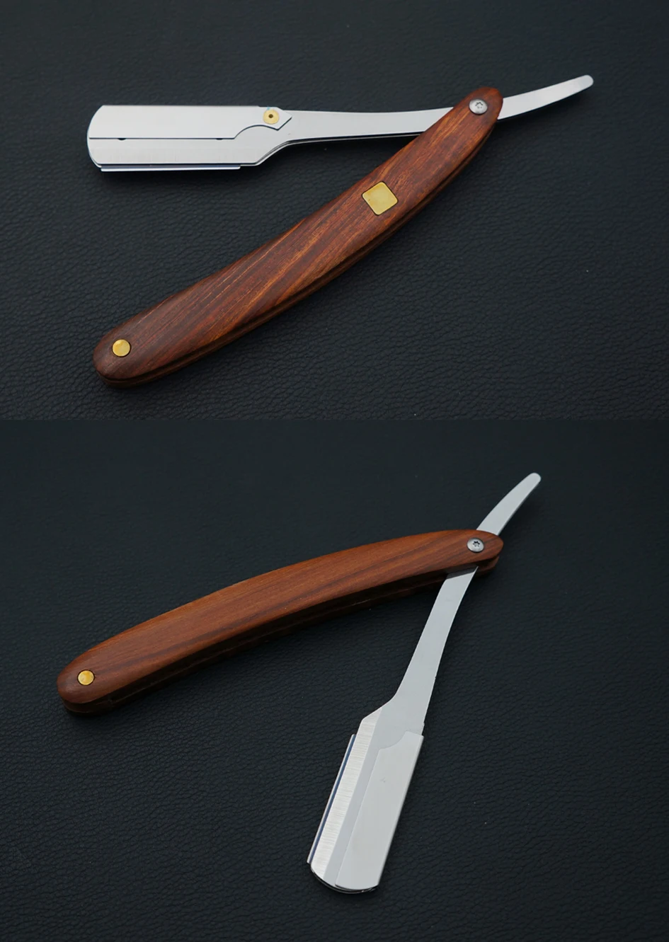 Новая ручная бритва с пауком и деревянной ручкой, Мужская бритва для бритья, профессиональная Бритва для стрижки волос, сменный нож