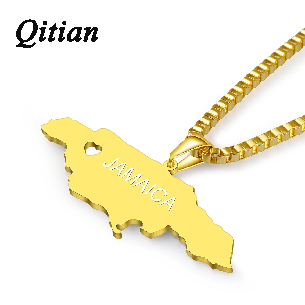 

Jamaica Necklace Customized Pendants & Necklaces DIY Laser Engraved Stainless Steel Personalized Jewelry Etsy Dropshipping