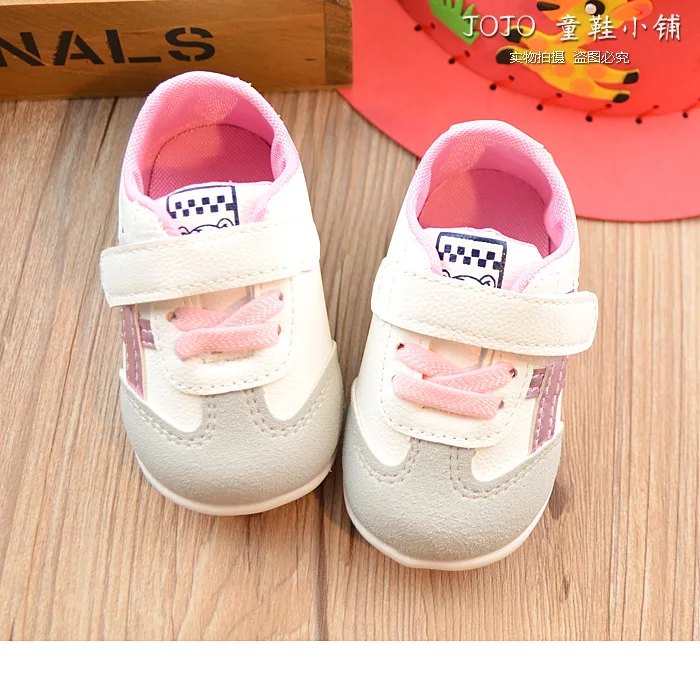 Детская обувь для мальчика 1-3 лет, мягкая Нескользящая женская обувь на мягкой подошве 6-12 месяцев, Весенняя маленькая белая обувь, детские шаги