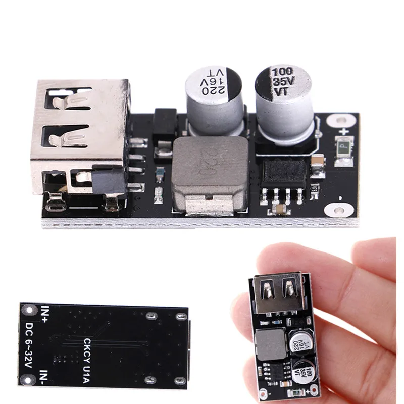 Понижающий модуль быстрой зарядки USB QC3.0 QC2.0 DC понижающий преобразователь 6 32 в 9 12