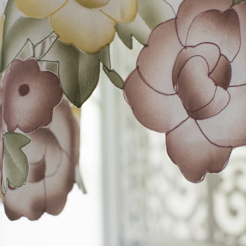 Белая аппликация окна шторы ярусы для кухня спальня кофейные занавески