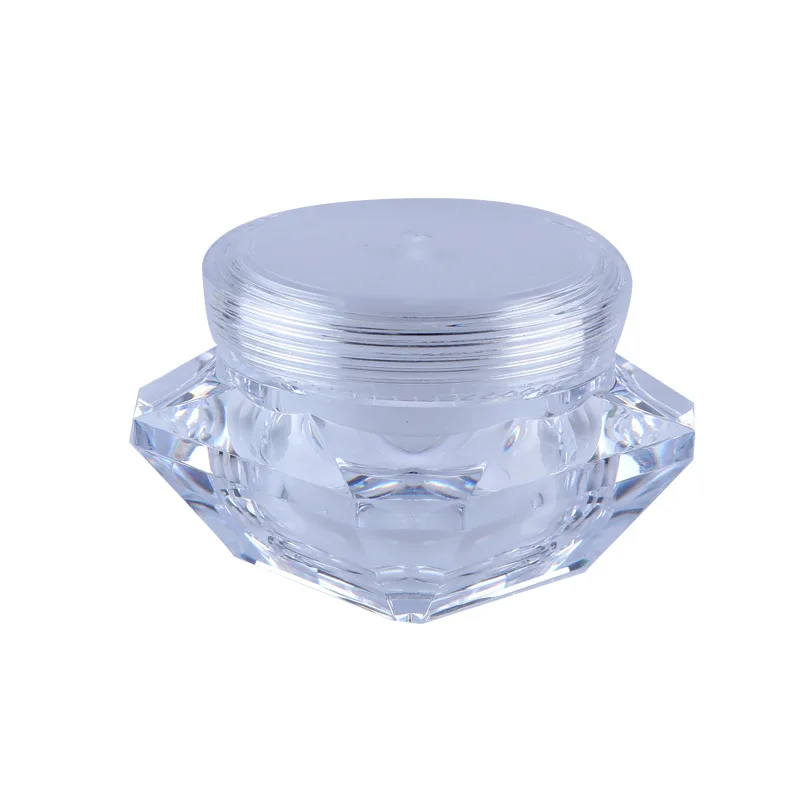 3pcs 5ml/10ml/15ml acrylic cream box bottle Double emulsion bottle High-end essence sample (with inner cover) wholesale BQ260