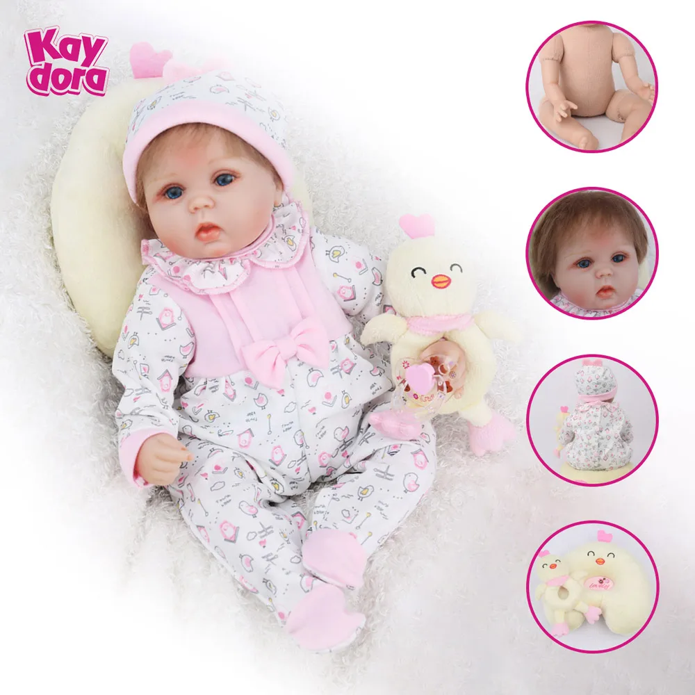 KAYDORA Reborn Baby Doll 16 дюймов 40 см мягкая одежда средства ухода за кожей реалистичные Lol