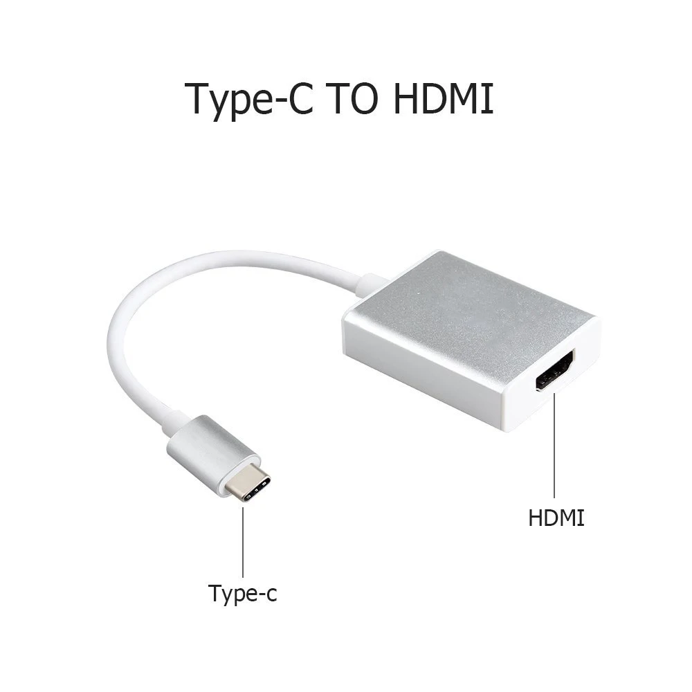 

USB C/Type C to HDMI Adapter Converter Support 1080P for Apple Xiaomi HUAWEI Macbook /Samsung S8 S9 Note8 HUAWEI Mate10 P20 Pro