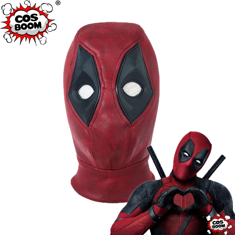 

COSBOOM Deadpool 2 Deadpool Mask Leather Adult Halloween Carnival Cosplay Props Full Face Mask Deadpool Cosplay