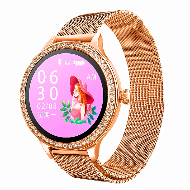 

Smart Watch Women 2019 IP68 Waterproof Heart Rate Sleep Monitor Physiological period Remind Health Smartwatch For Android IOS