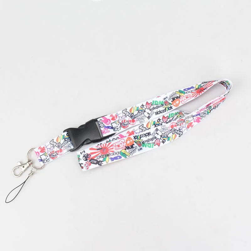 Для Honda omp power Painting ремешок для мобильного телефона JDM Racing lanyard Key/Phone w/iLL Fresh As Fck Domo Shocker и т. Д. Брелок - Название цвета: 11