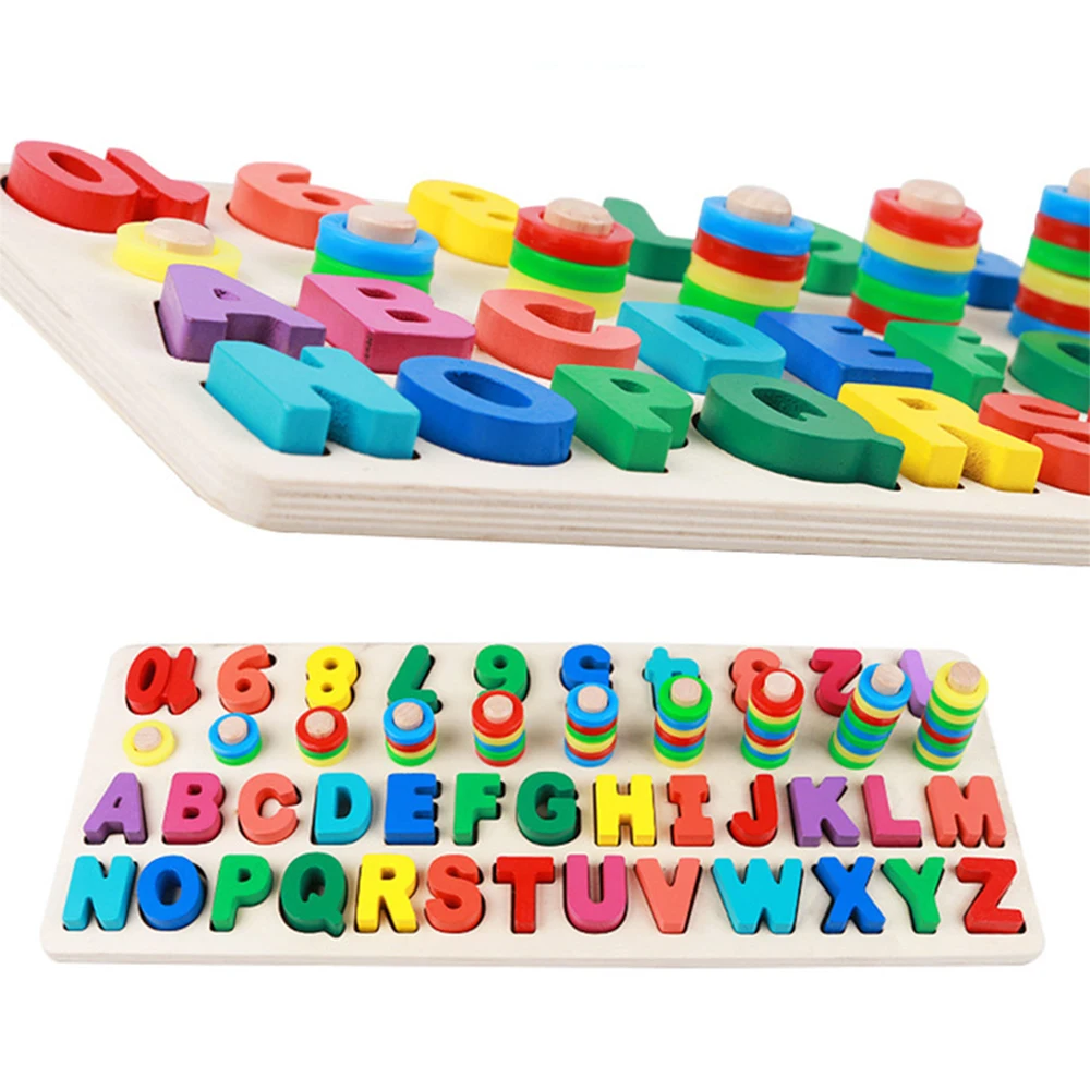 

Wooden Math Toys Montessori Materials Learning To Count Matching Digital Shape Early Educational Teaching Math Toys For Children