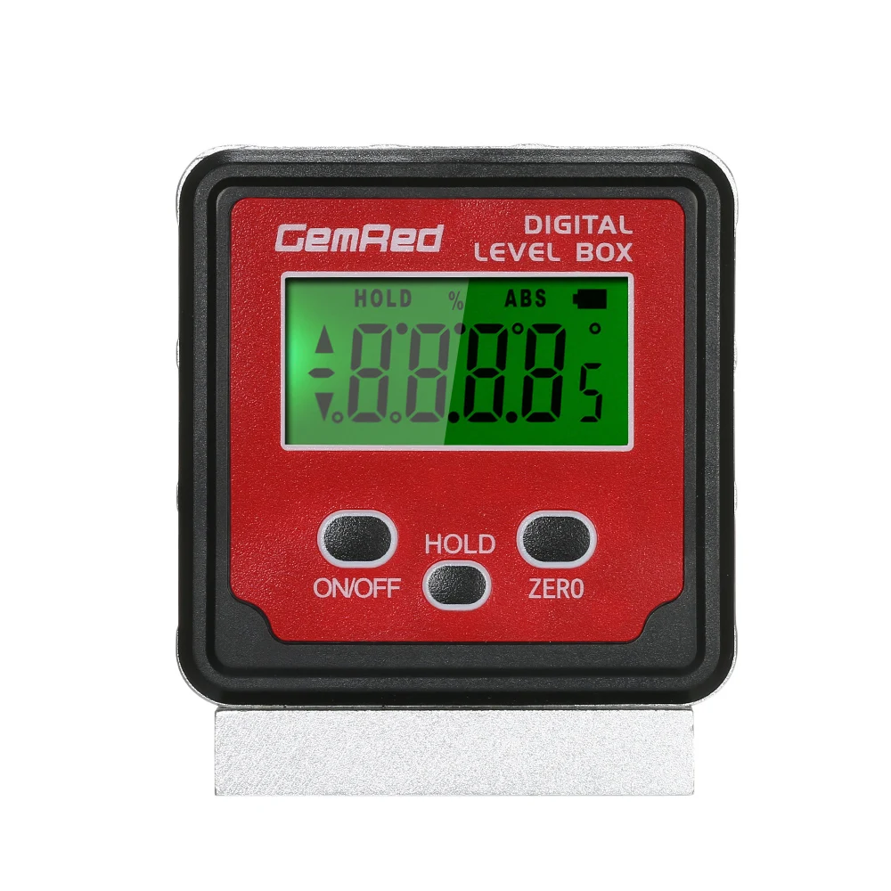 

Digital Inclinometer Mini Protractor Angle Gauge Electronic Goniometer Level Box Angle Finder Magnetic Base Backlight LCD Screen