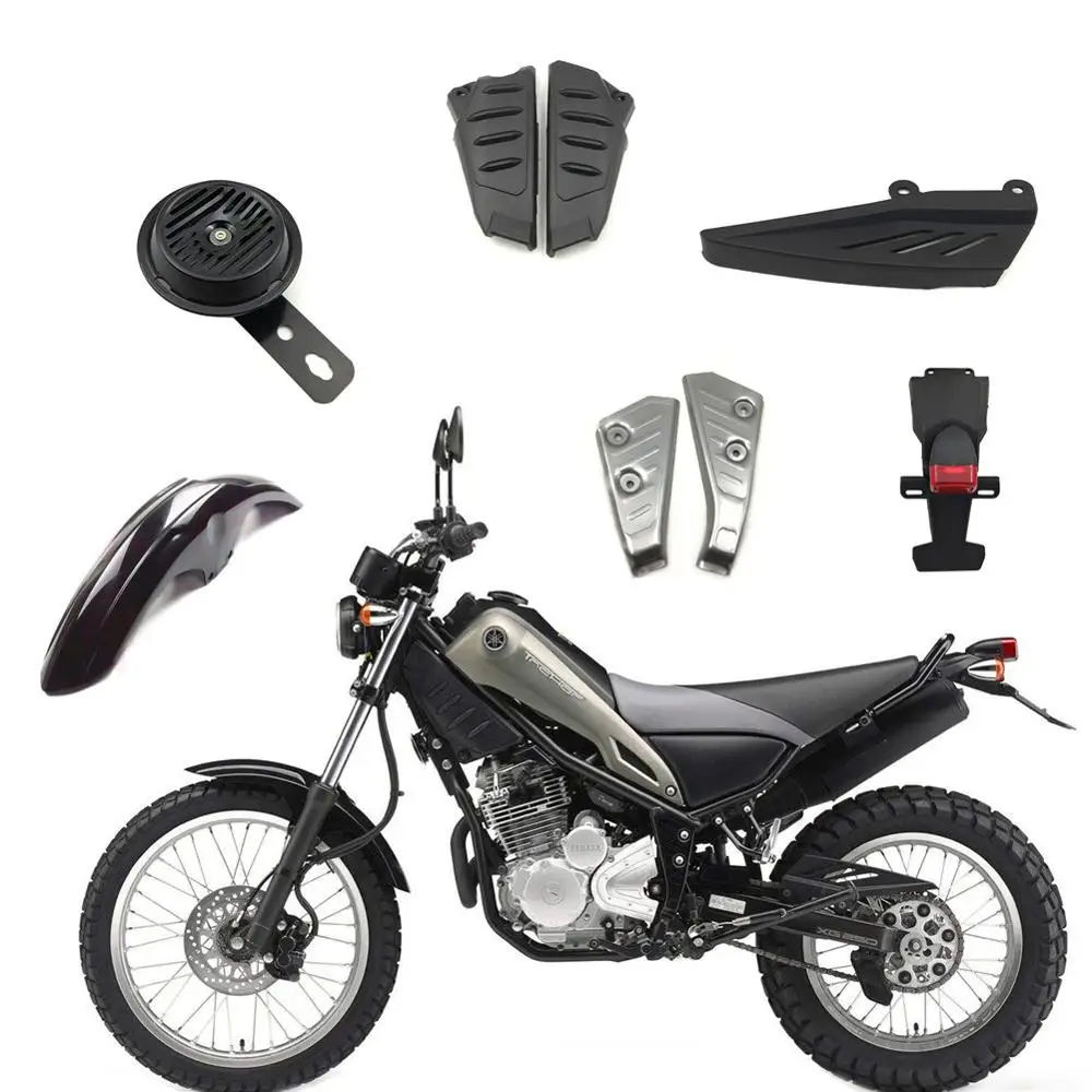 

XG250 Dirt Bike Gauge Set Front Rear Fender Taillight Neck/Chain/Side Cover Switch Lock Oil Seal Horn For Yamaha XG 250 Tricker